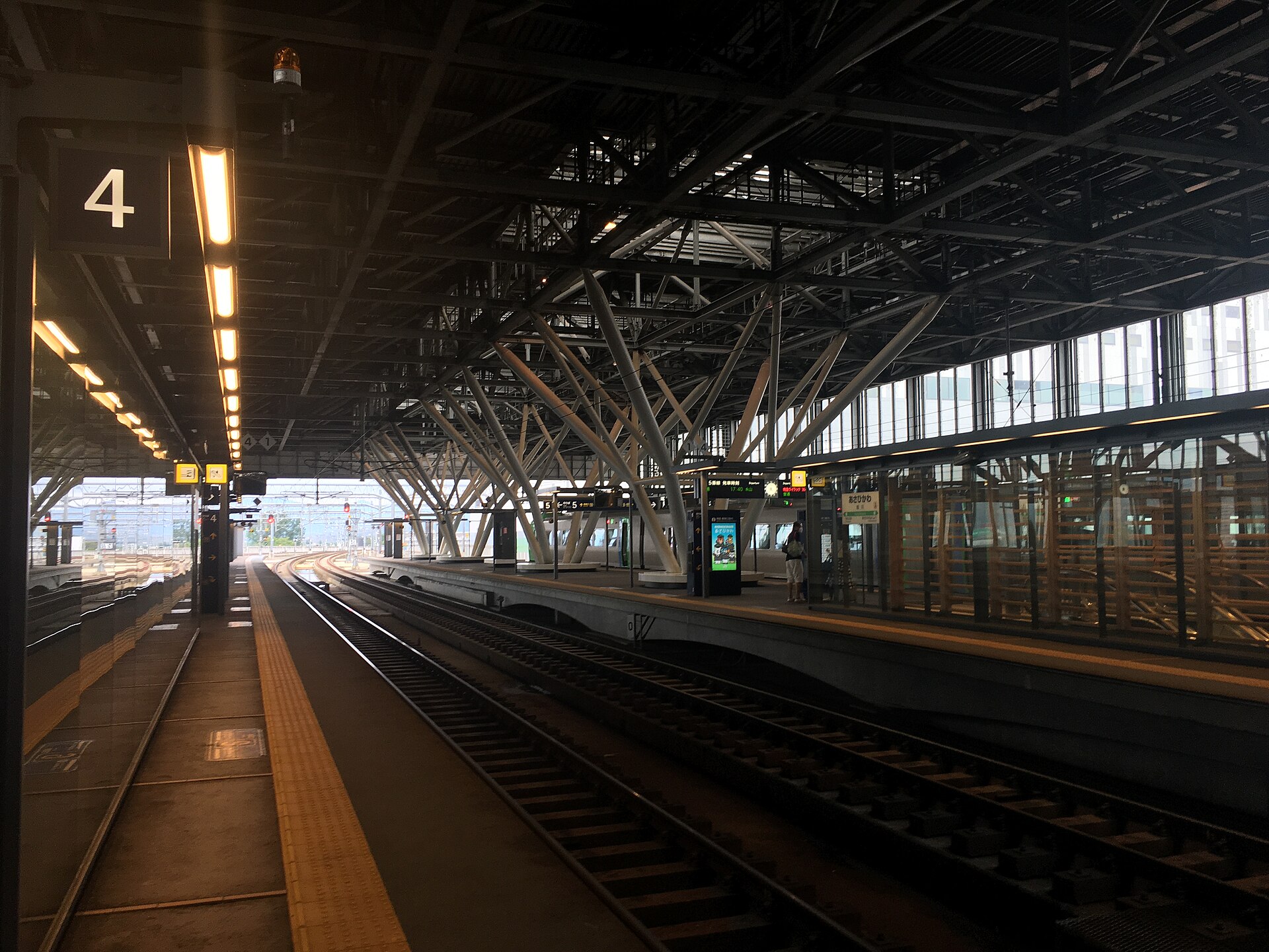 旭川駅の4番線ホーム